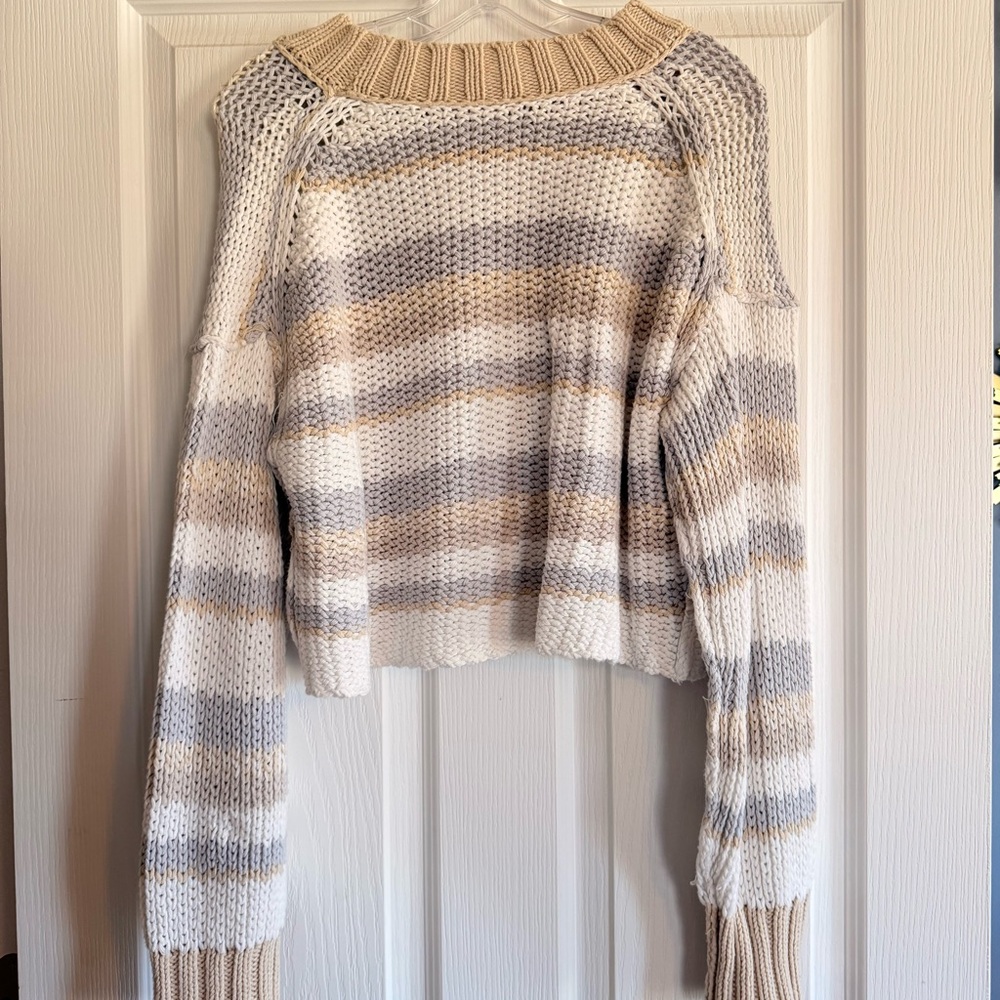 Free People Devon Striped Sweater - Picture 3 of 5